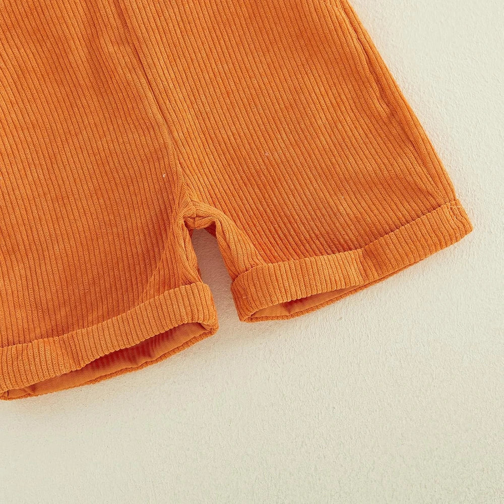 Festive Toddler Halloween Overalls