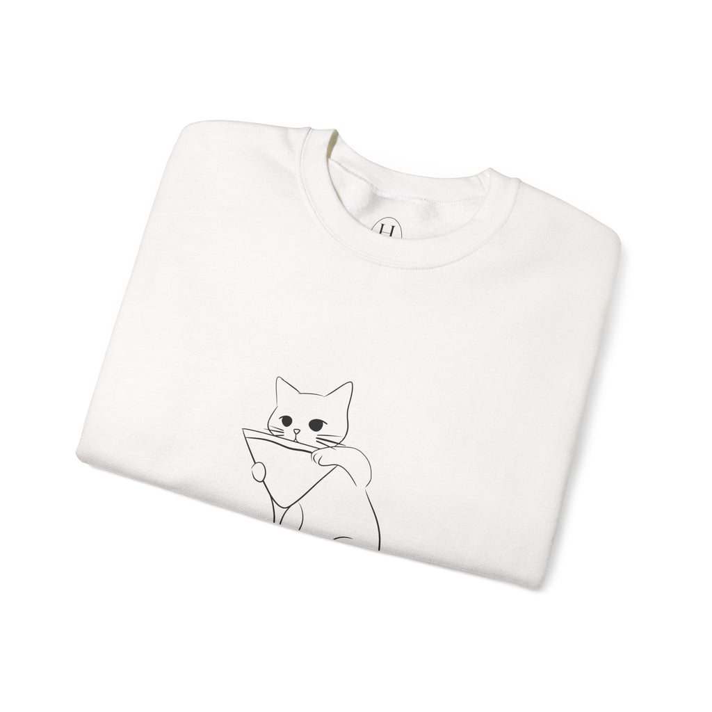 Cat Minimalist Crewneck Sweatshirt