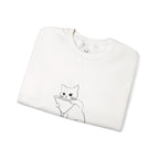 Cat Minimalist Crewneck Sweatshirt