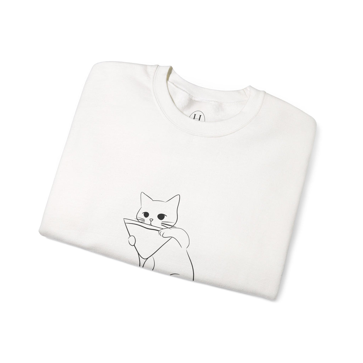 Cat Minimalist Crewneck Sweatshirt