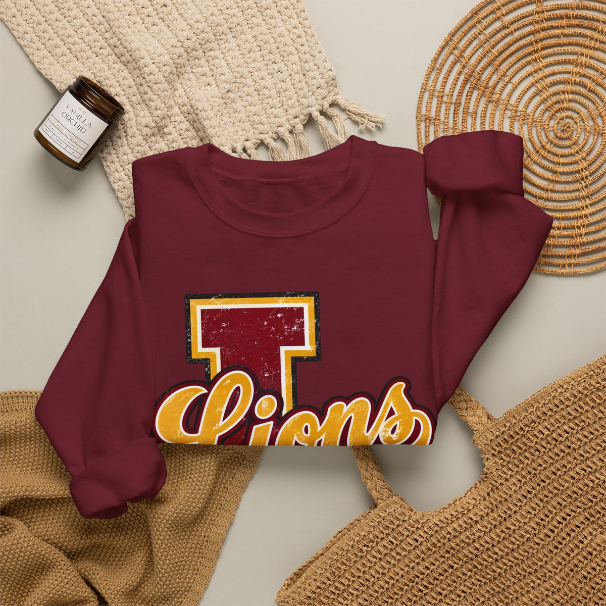 Letterman School Spirit Crewneck Sweatshirt