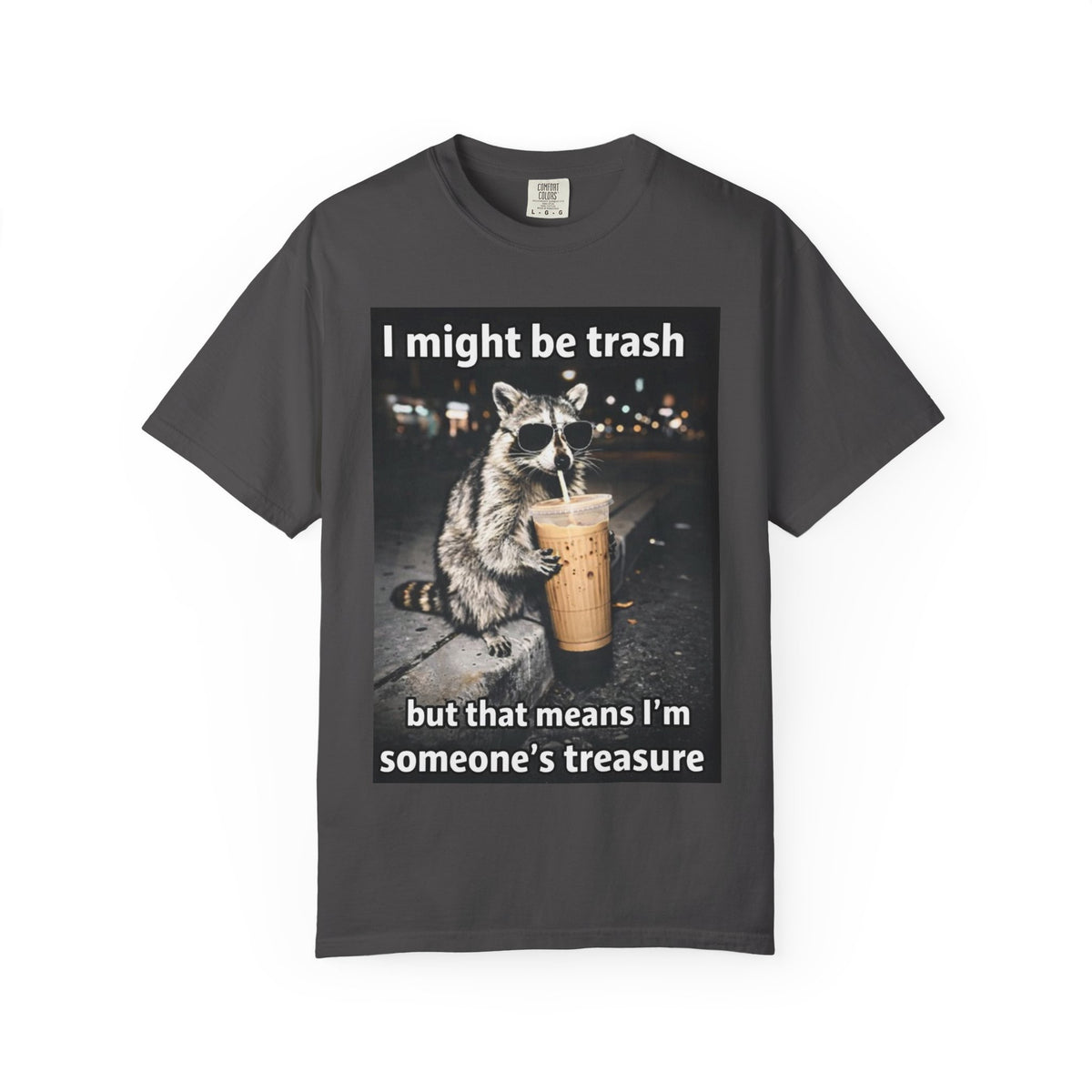 Raccoon I Might Be Trash Graphic Tee