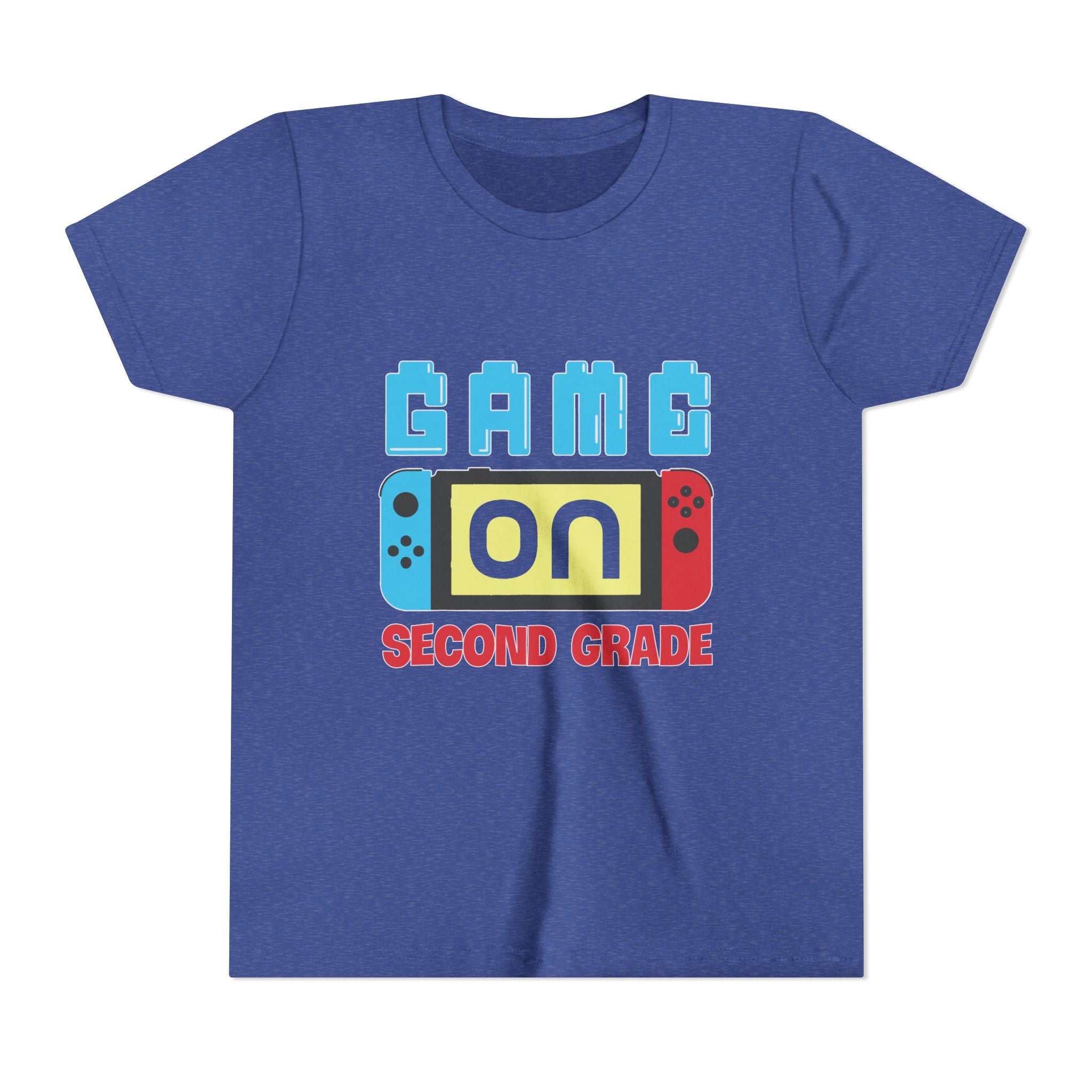 "Game On" Second Grade Gamer Shirt (Custom Name)