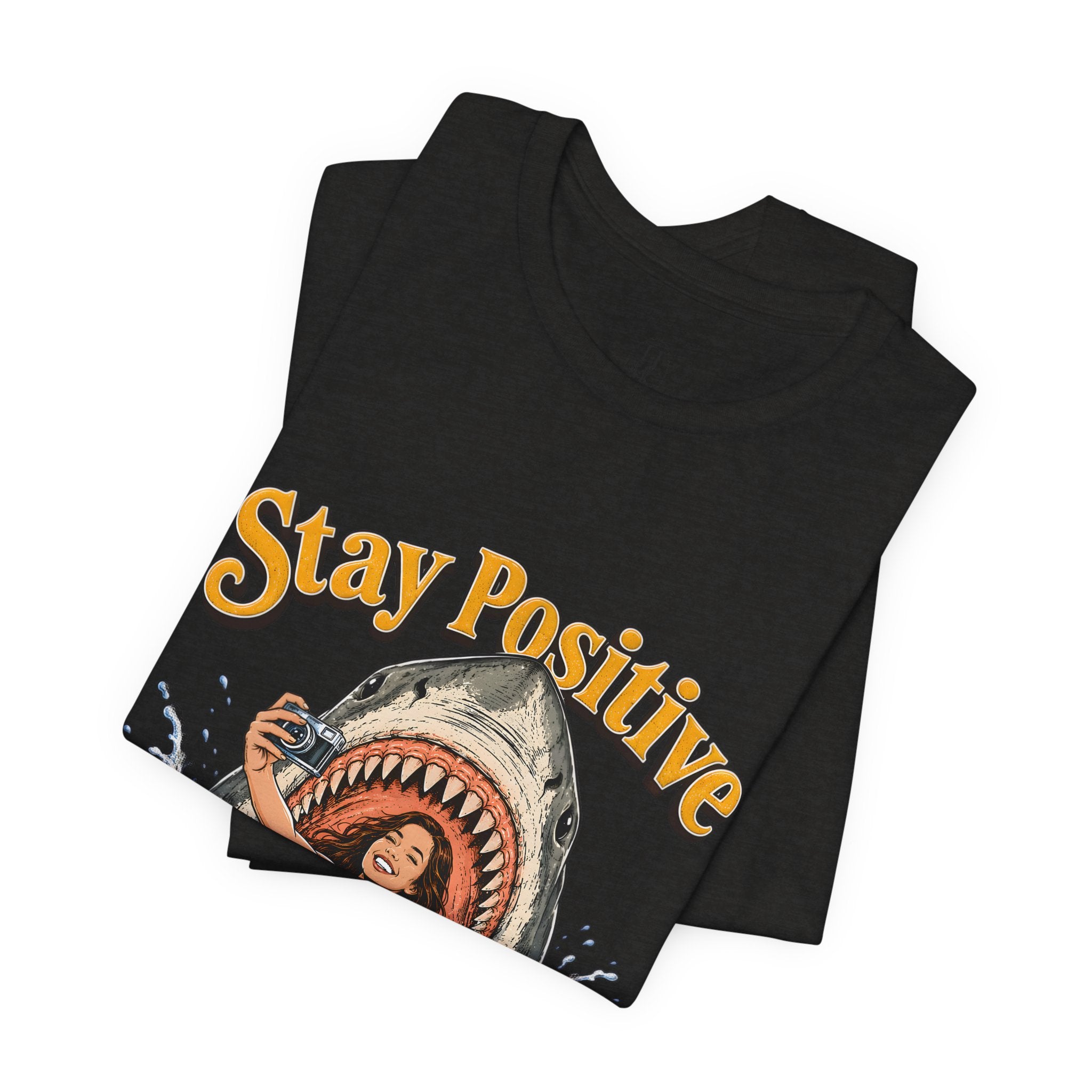 Stay Positive Shark Tee