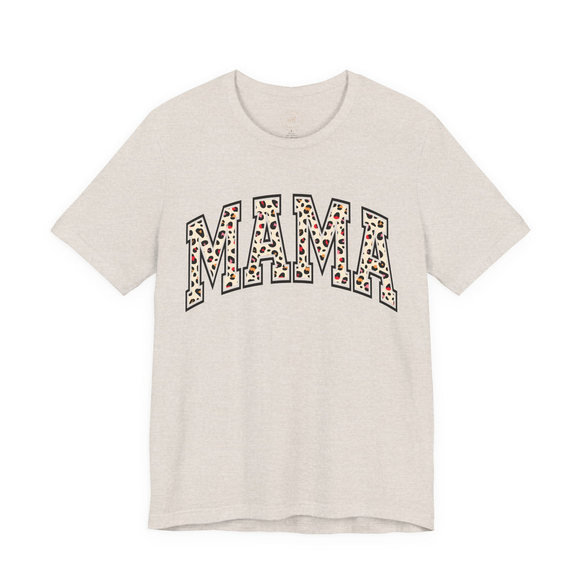 Women's Casual 'MAMA' Leopard Print Graphic Tee