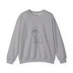 Cat Minimalist Crewneck Sweatshirt