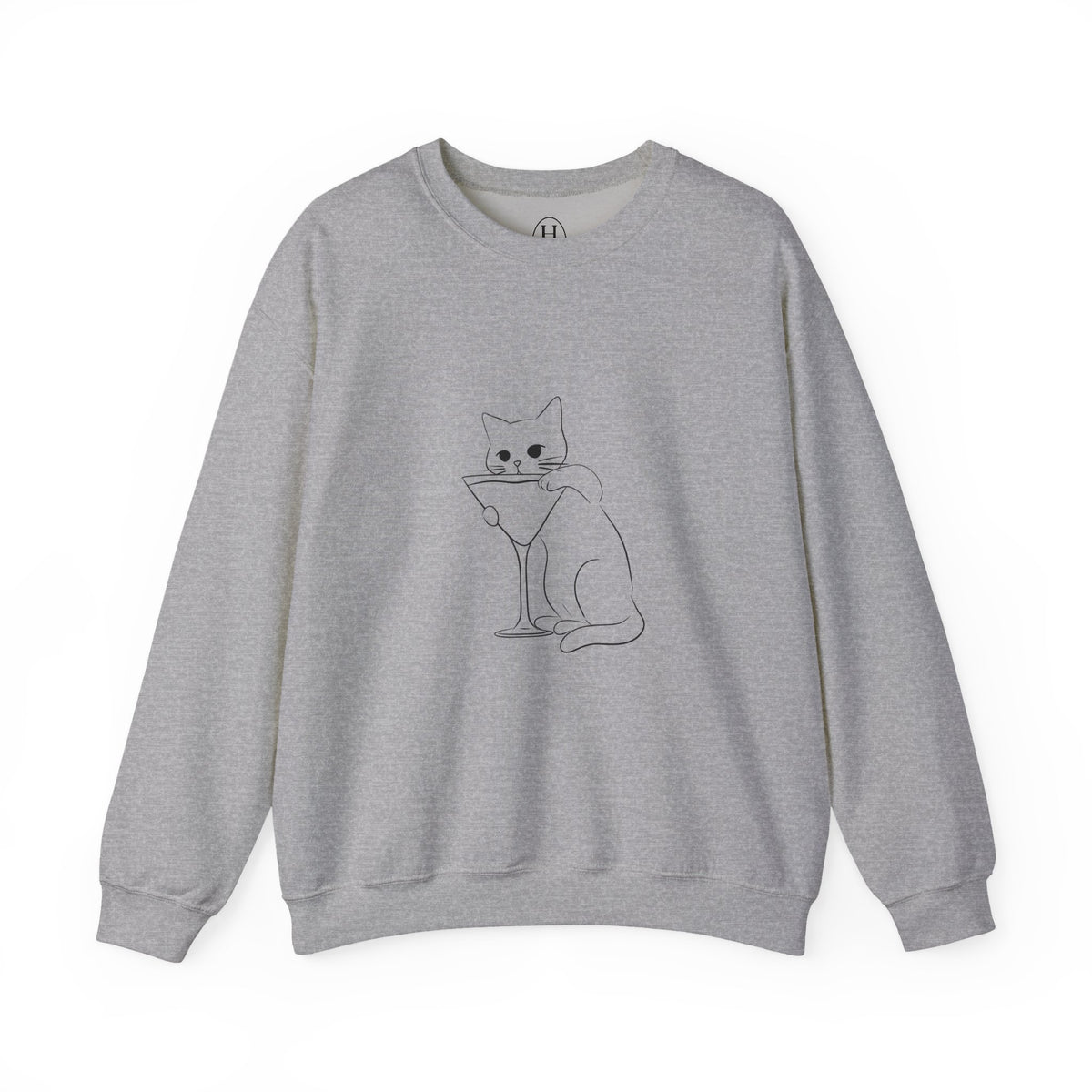 Cat Minimalist Crewneck Sweatshirt