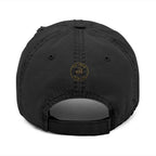 Embroidered "Dog Mom" Distressed Hat