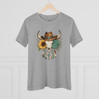 Cow Skull Floral Tee