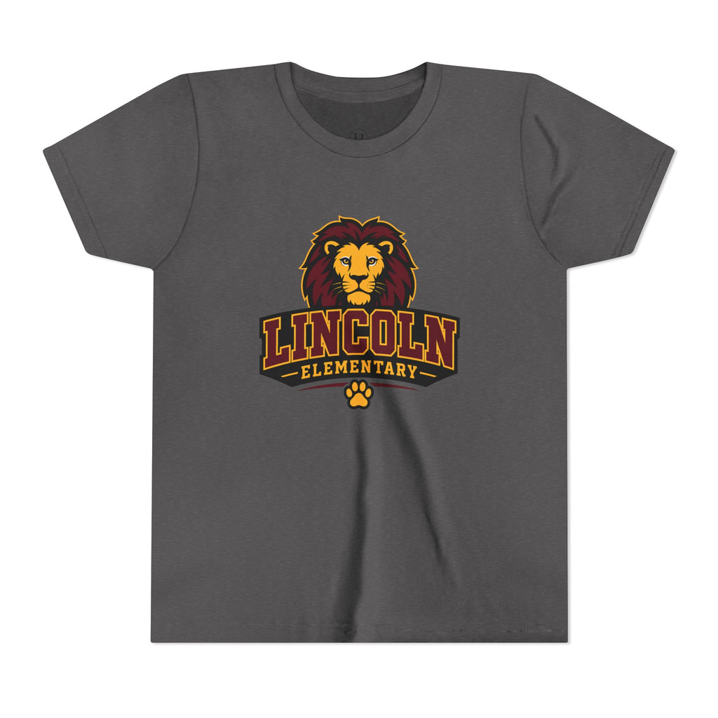 Lion Mascot School Spirit Youth Tee - Customize for your child's school.