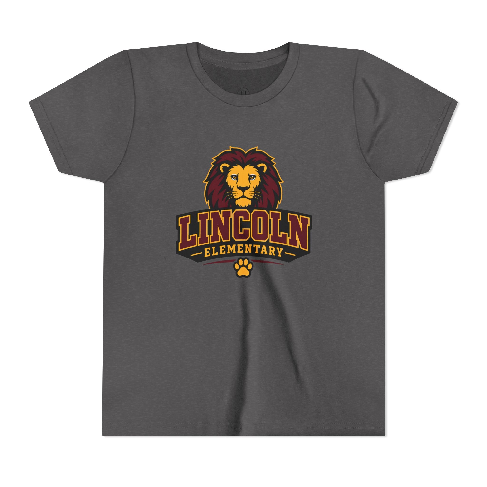 Lion Mascot School Spirit Youth Tee - Customize for your child's school.