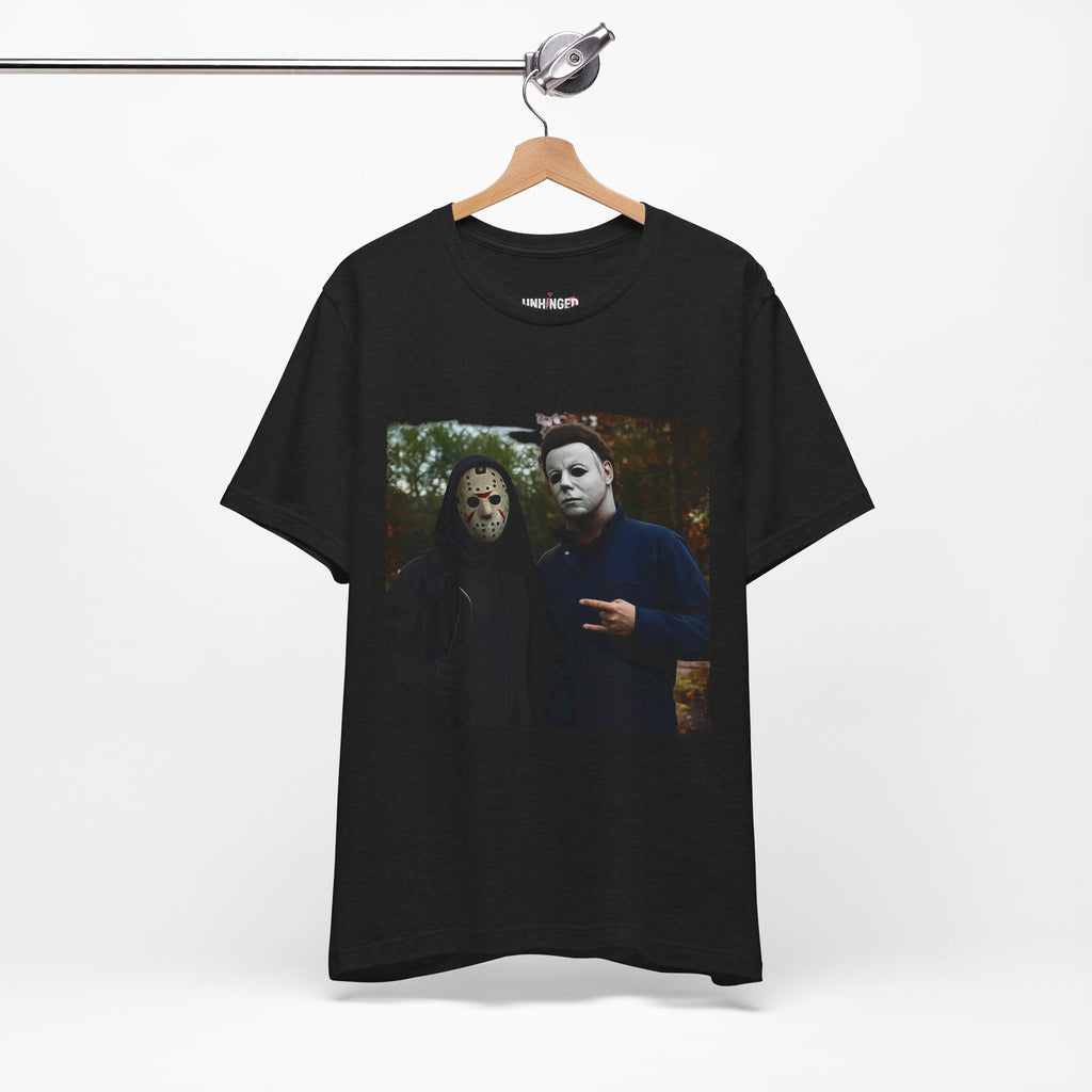 Horror Mask Duo Halloween Graphic Tee