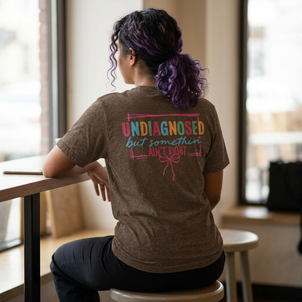 Undiagnosed but Somethin' Ain't Right Colorful Awareness Tee