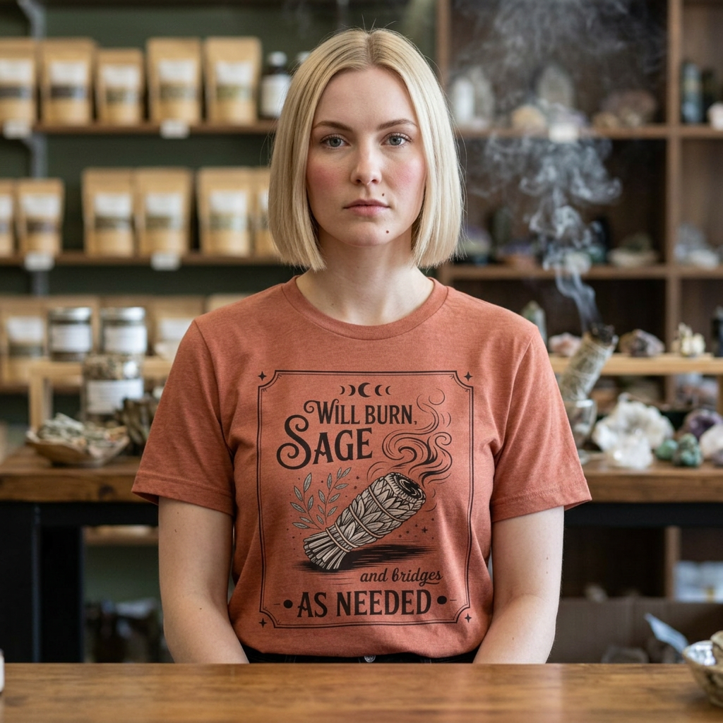 "Will Burn Sage (and Bridges) as Needed" Grapic Tee