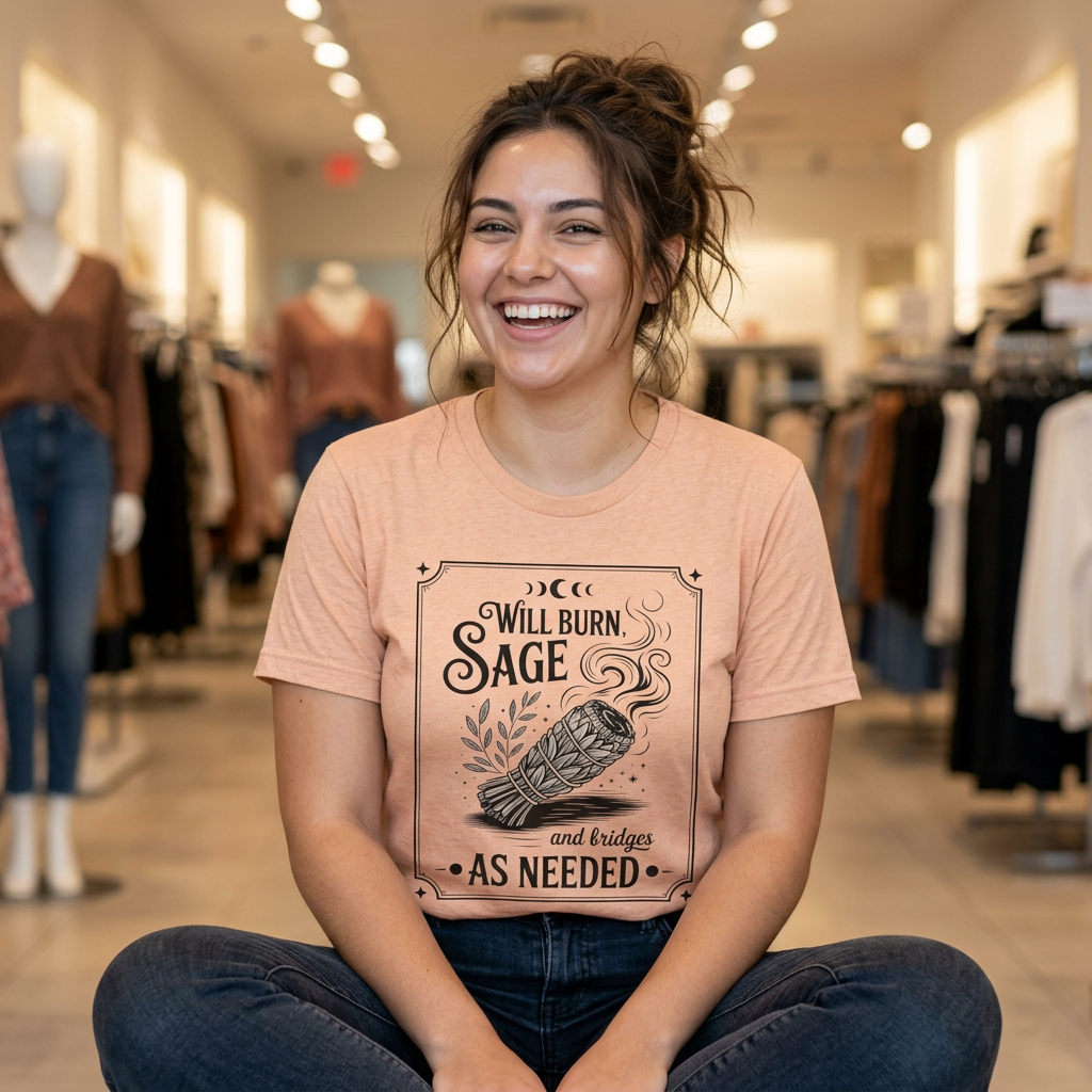 "Will Burn Sage (and Bridges) as Needed" Grapic Tee