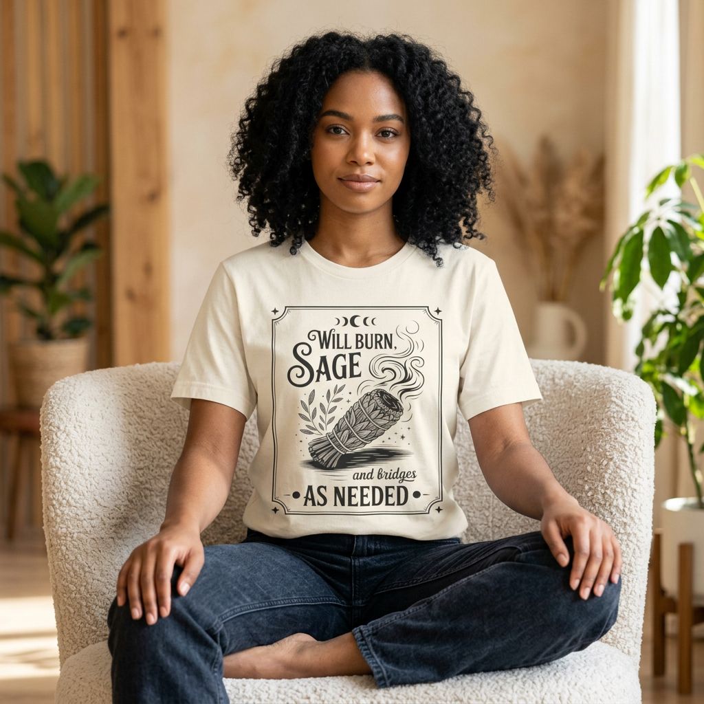 "Will Burn Sage (and Bridges) as Needed" Grapic Tee