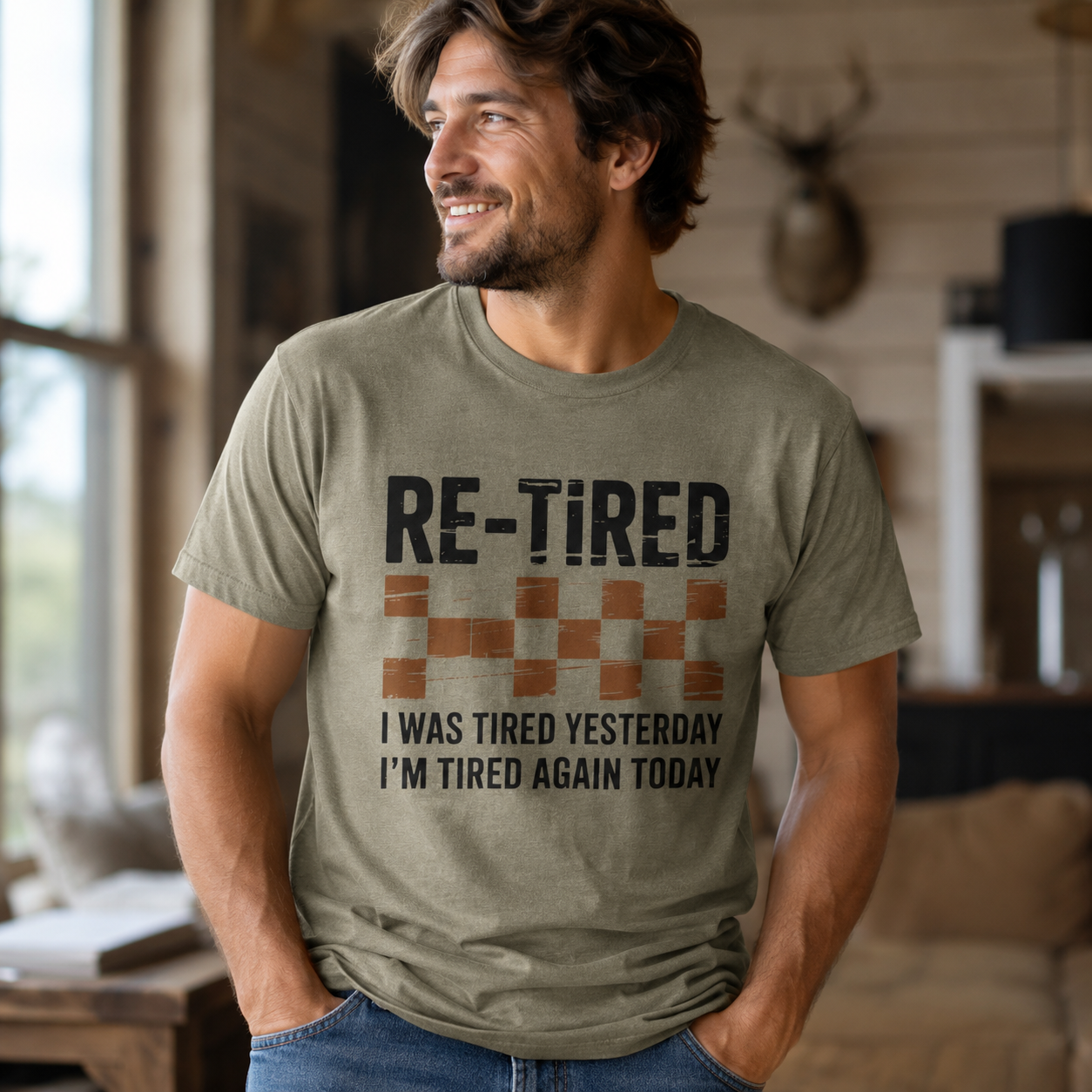 Re-Tired Checkerboard T-Shirt