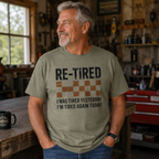 Re-Tired Checkerboard T-Shirt
