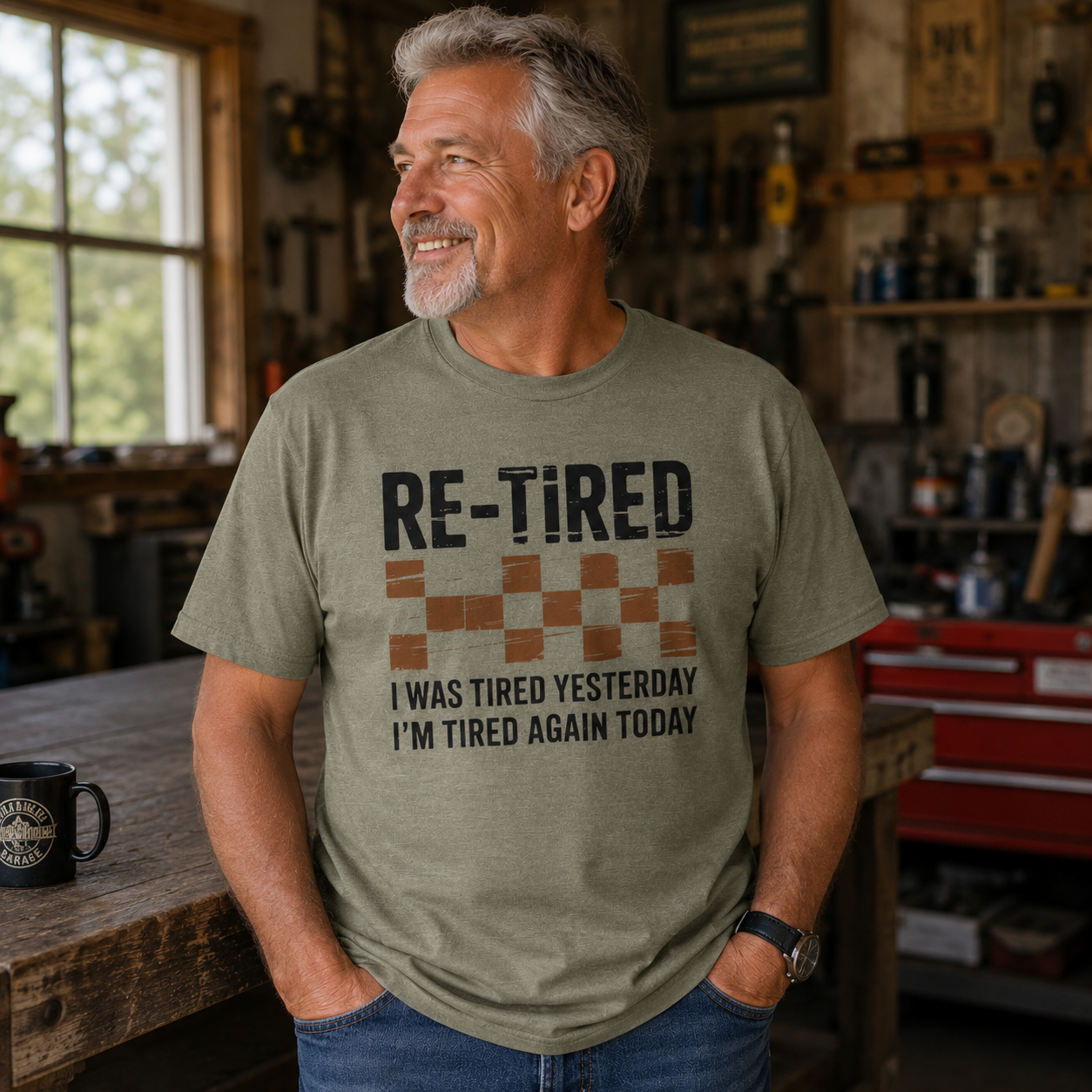 Re-Tired Checkerboard T-Shirt