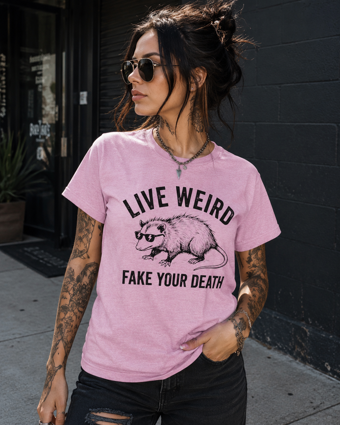 Live Weird "Fake Your Death" Tee