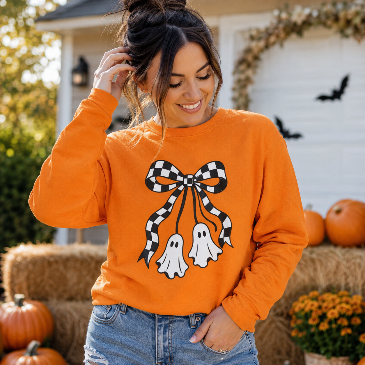Cute Ghosts Halloween Crewneck