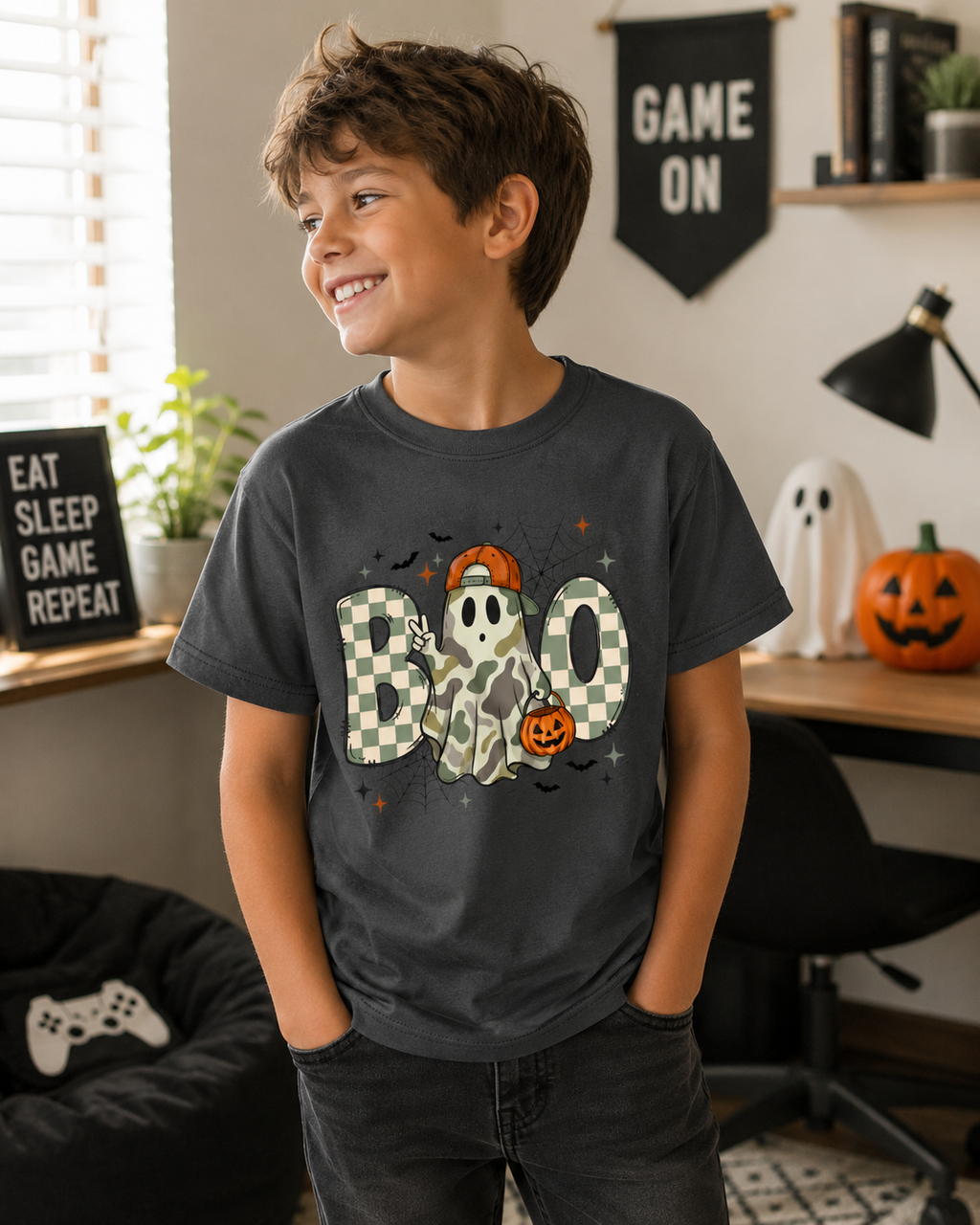Kids' Halloween 'Boo' Ghost Tee