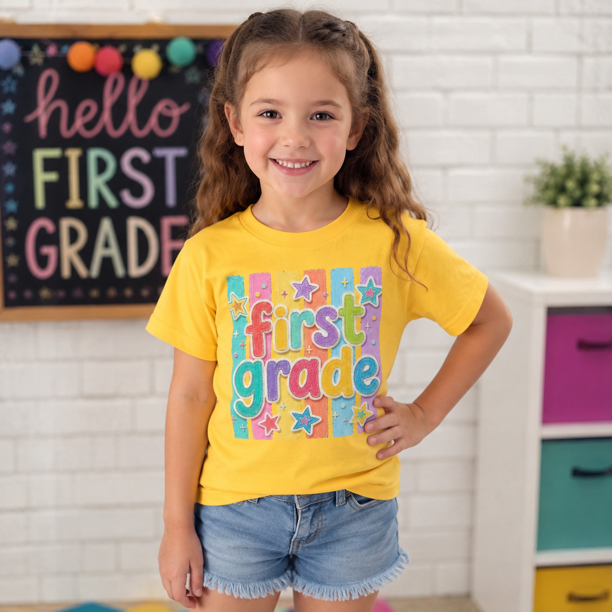 Toddler First Grade Short Sleeve Tee