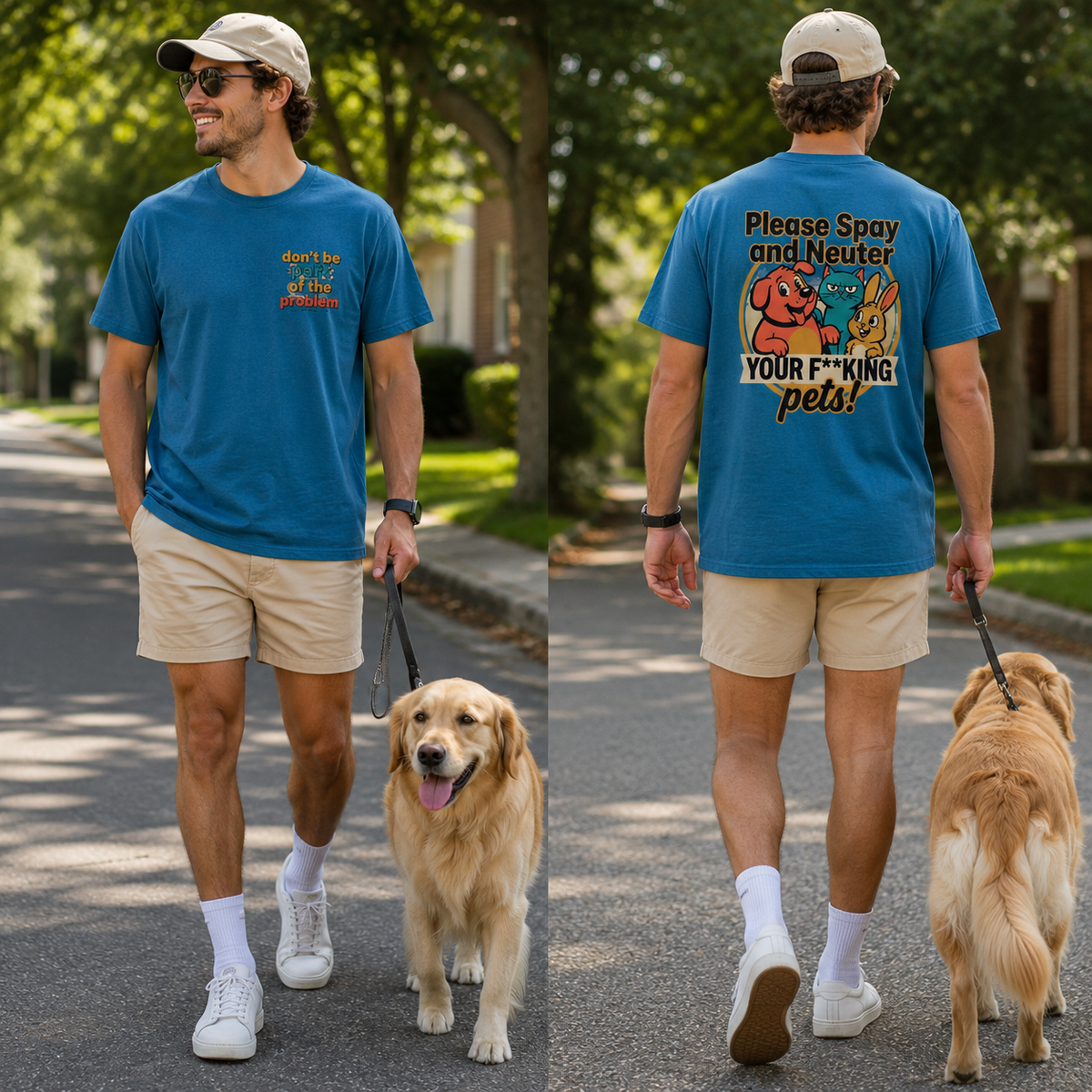 Don't Be Part of the Problem, Spay & Neuter Pets Graphic Tee