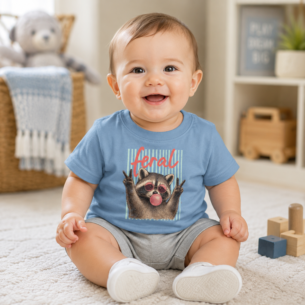 “feral” infant tee