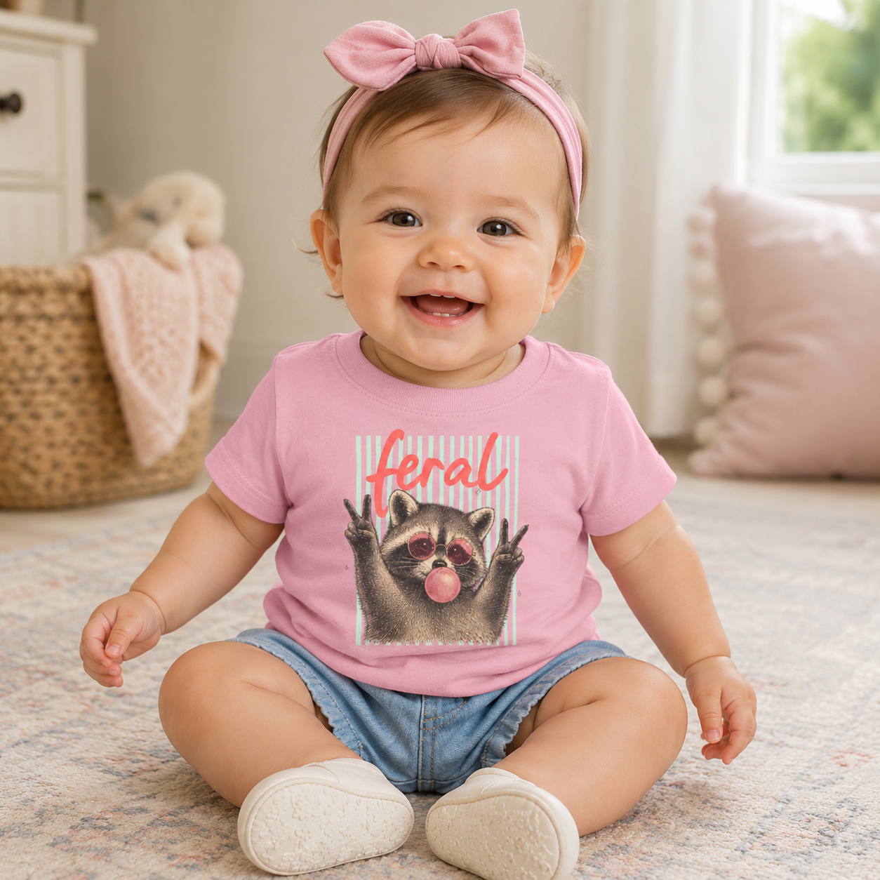 “feral” infant tee