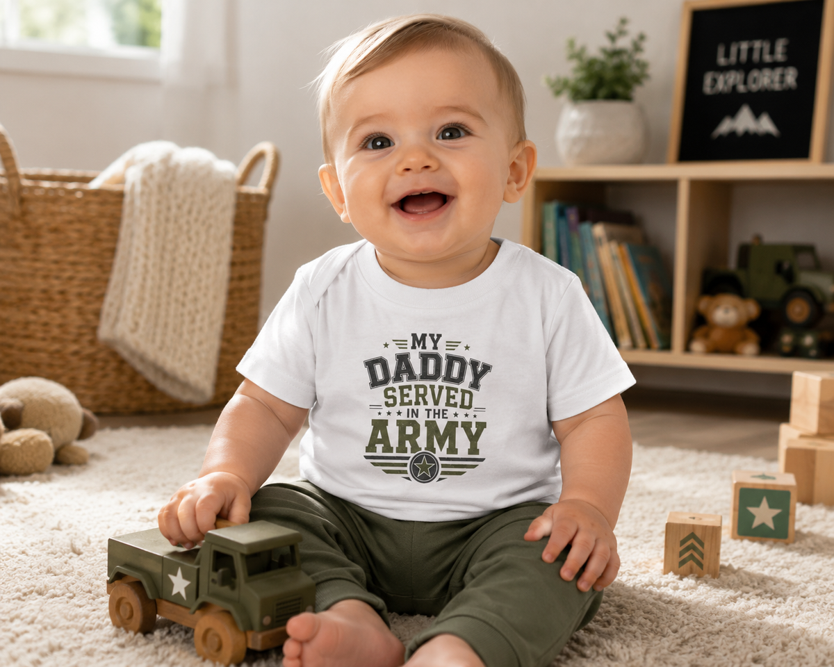 My Daddy Served infant tee