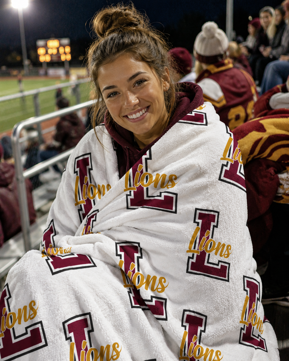 Cozy  Custom School Spirit Throw