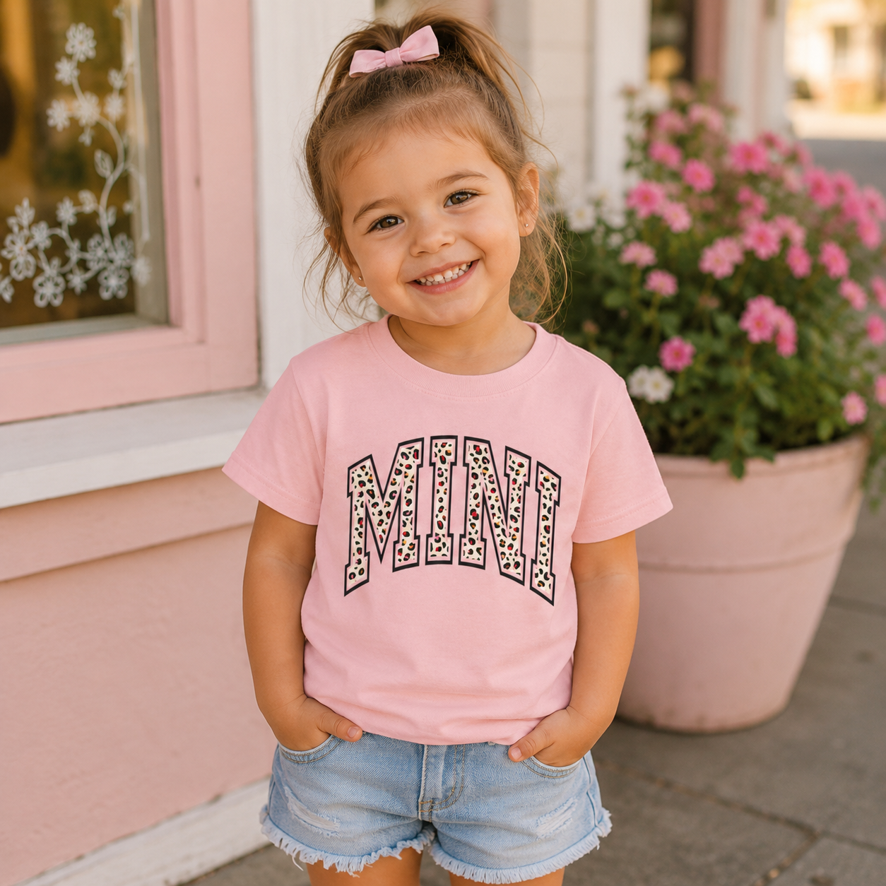 Mini Leopard Toddler Tee Shirt (Mommy and Me Collection)