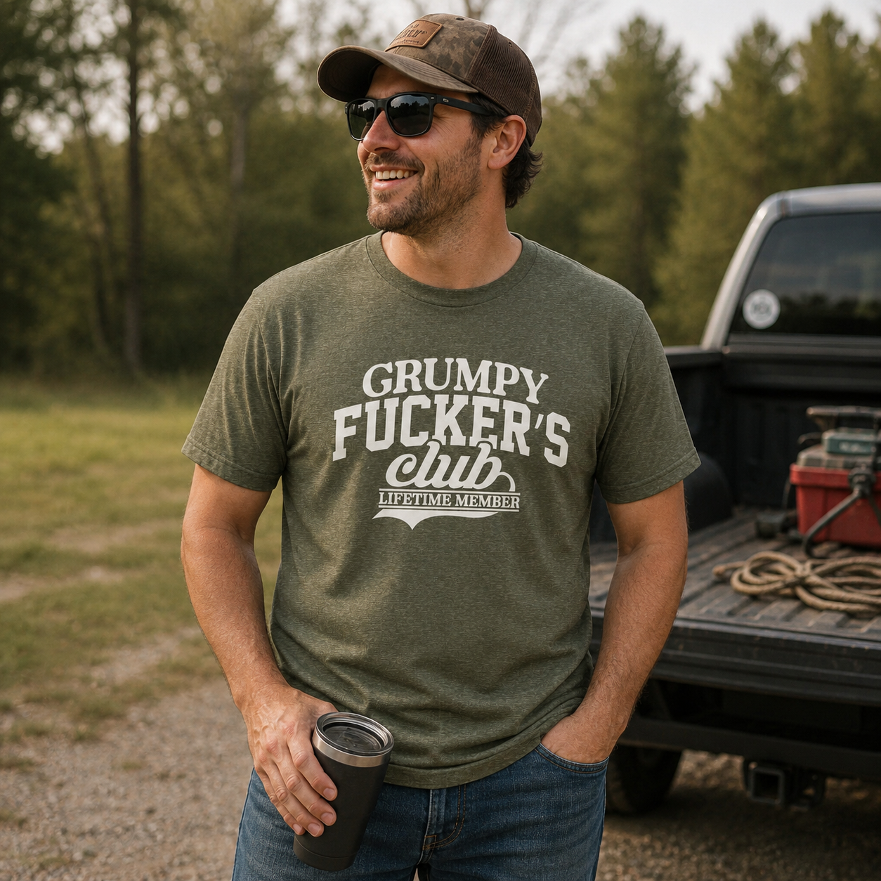 Grumpy Fucker's Club Lifetime Member T-Shirt