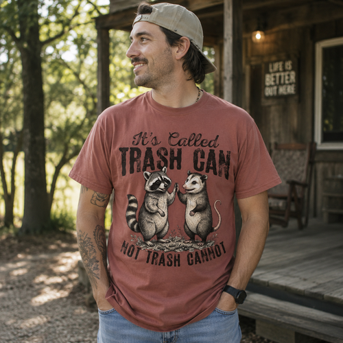 "It's Called Trash Can, Not Trash Cannot" Unisex Comfort Colors Tee