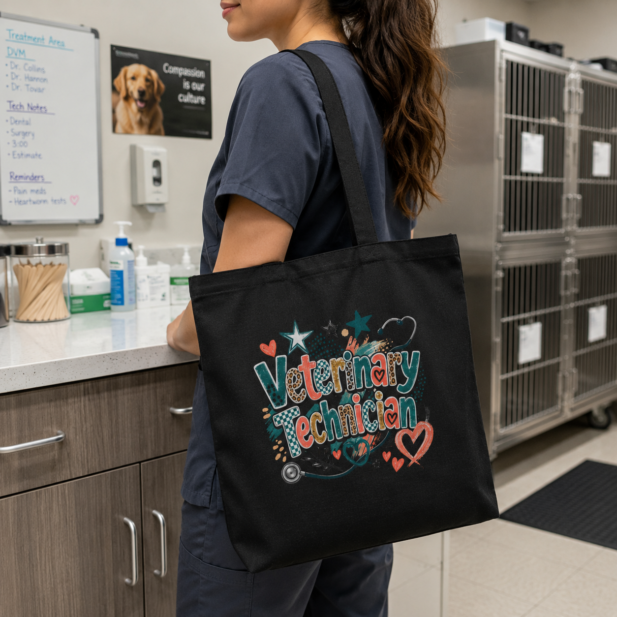 Veterinary Technician Cotton Canvas Tote