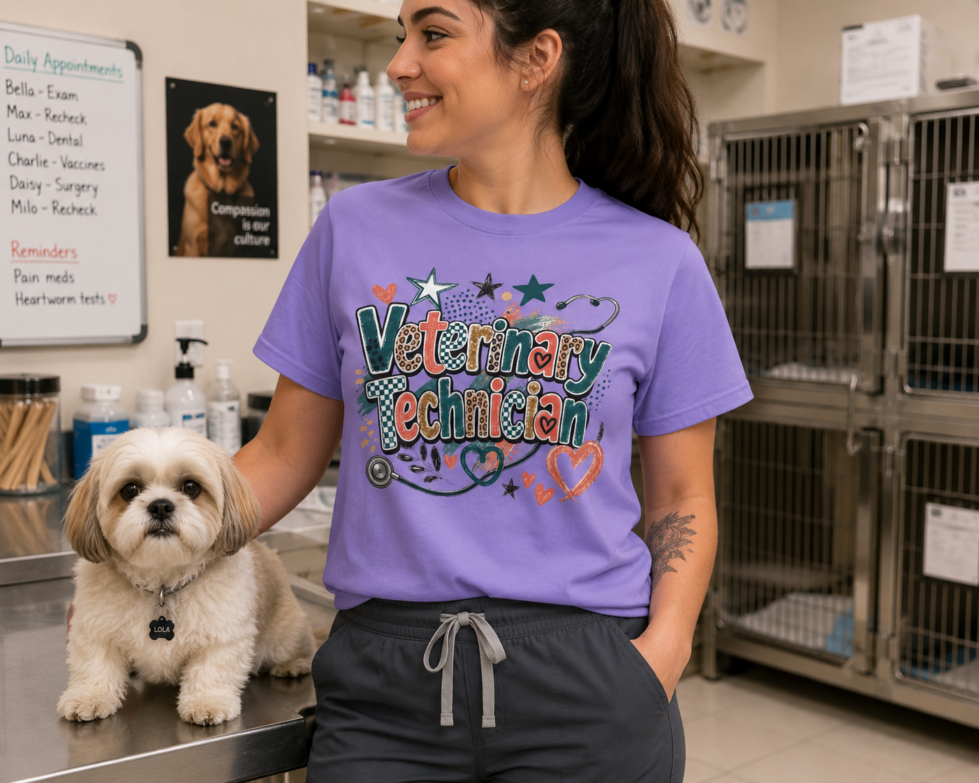 Veterinary Technician Graphic T-Shirt
