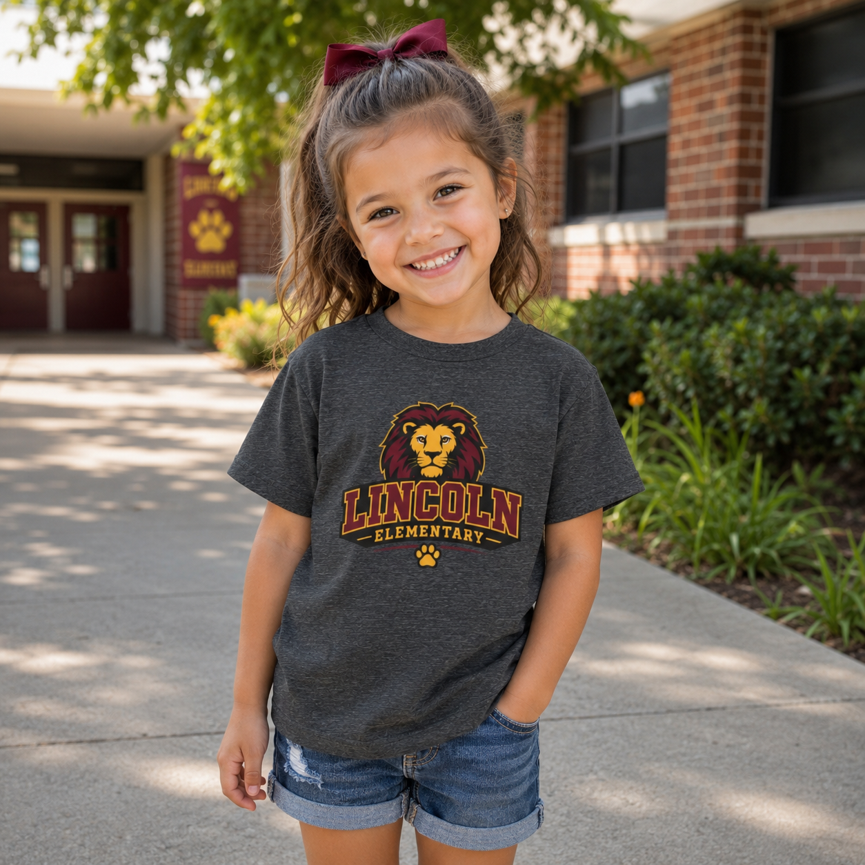 Lincoln Elementary Lion Toddler Tee