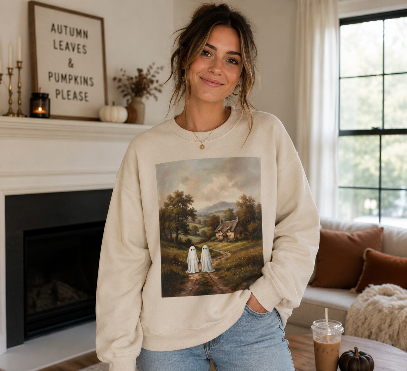 Ghost Friends Crewneck Sweatshirt