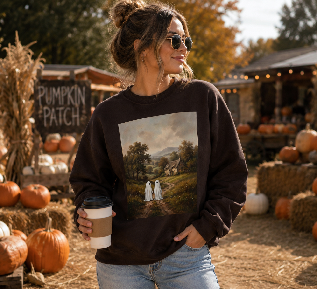 Ghost Friends Crewneck Sweatshirt