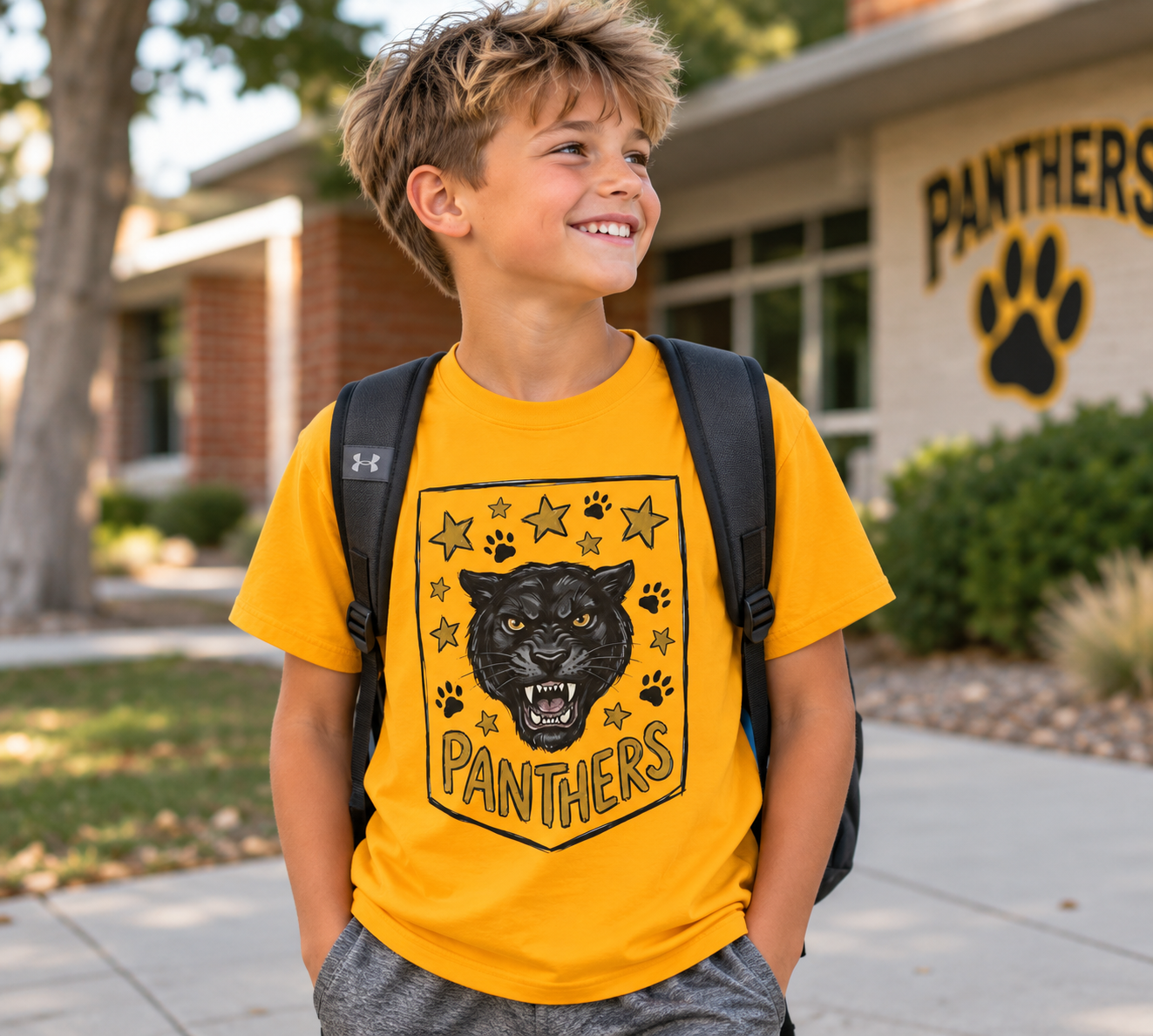 Panthers School Spirit Youth Tee