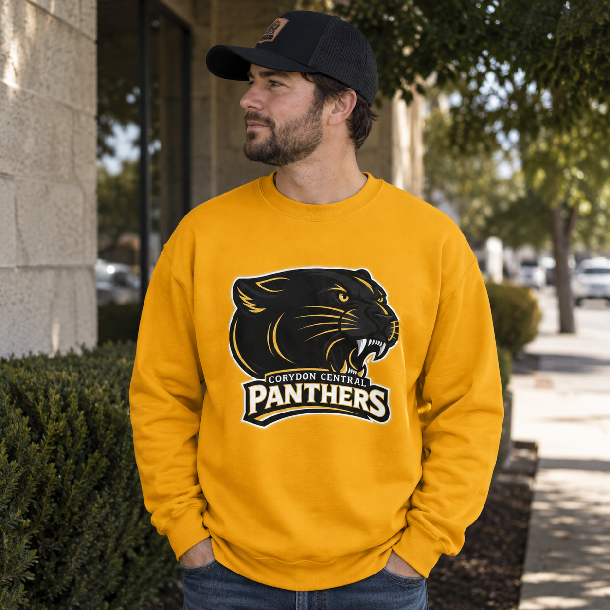 Panthers School Spirit Crewneck Sweatshirt