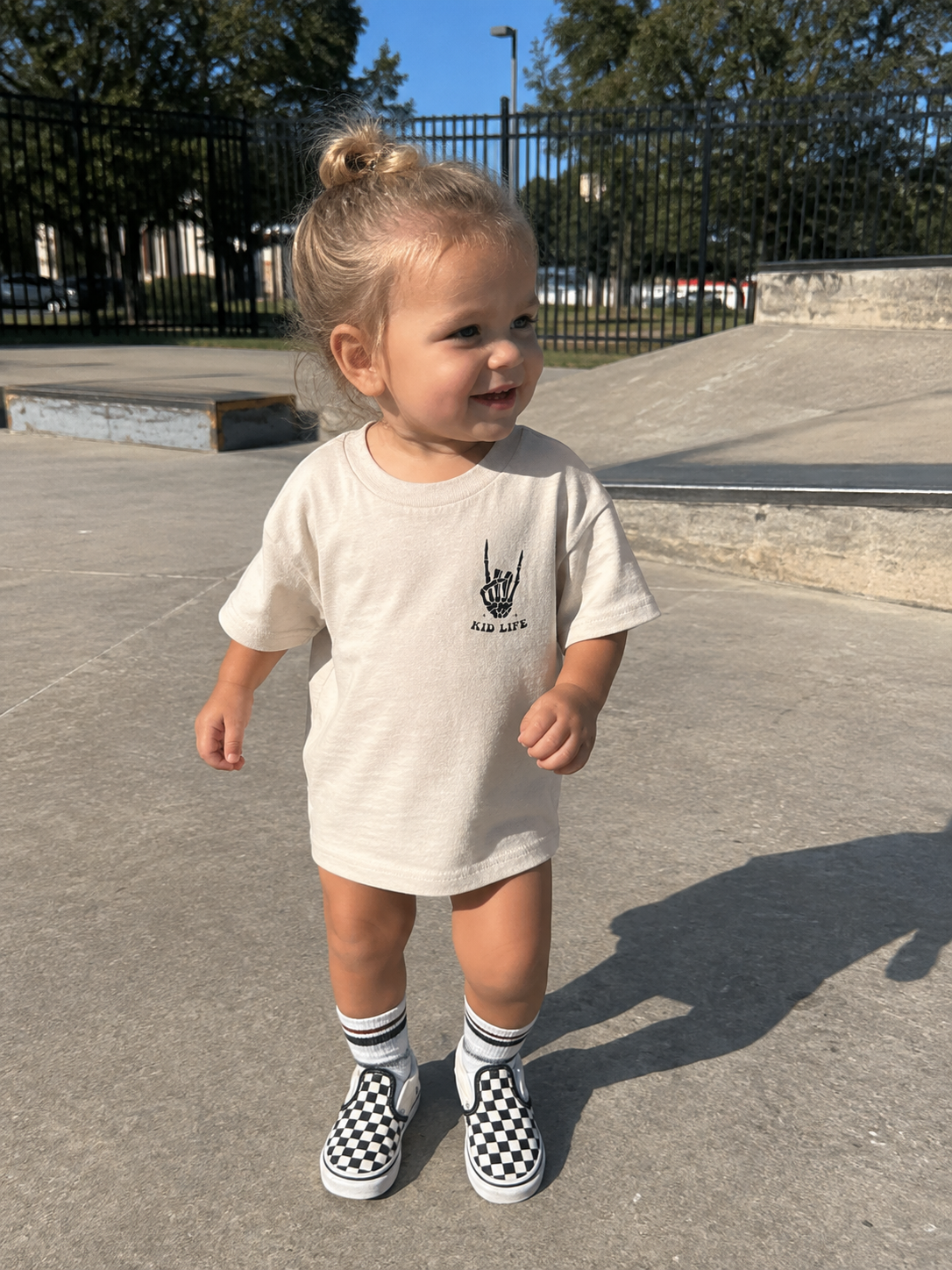 “On My Mom’s Last Nerve” Vintage Rock Toddler Tee