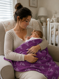 Personalized Baby Blanket  Fleece Throw, Soft Nursery Blanket for Newborns & Baby Shower Gift (any color, any name, any font)