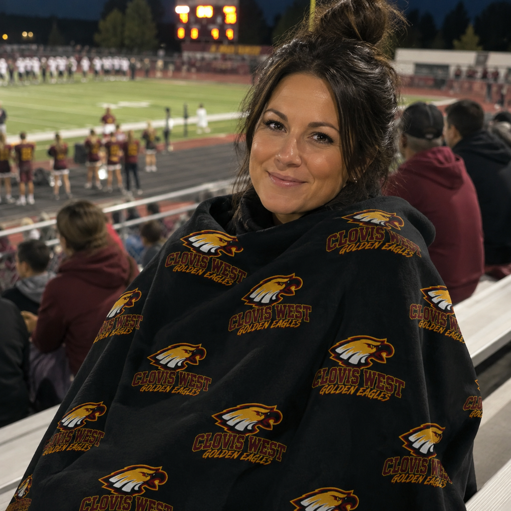 Custom School Spirit Blanket (CLOVIS WEST)