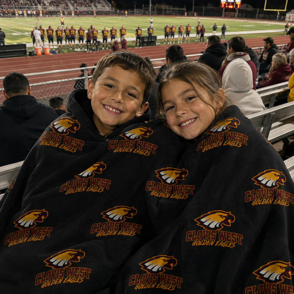 Custom School Spirit Blanket (CLOVIS WEST)