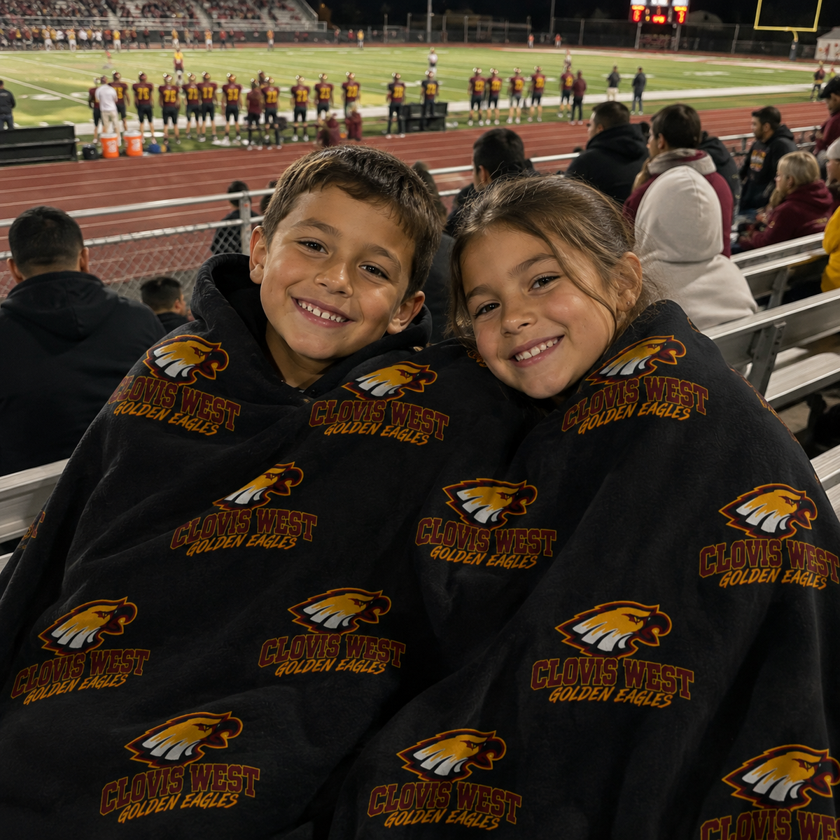 Custom School Spirit Blanket (CLOVIS WEST)