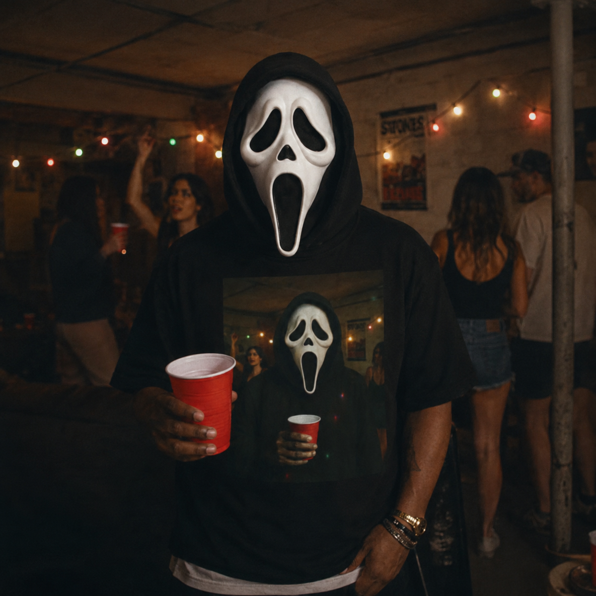 Scream Mask Graphic Tee