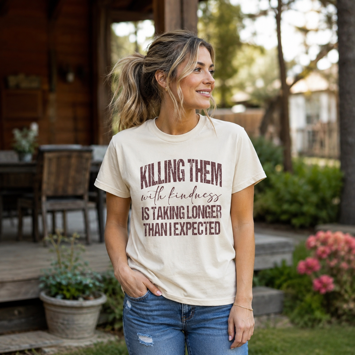 Killing Them With Kindness Graphic T-Shirt