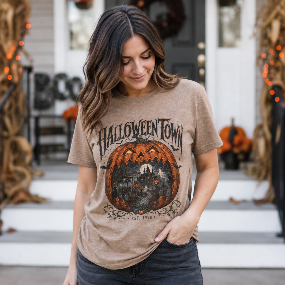 Halloween Town Graphic T-Shirt